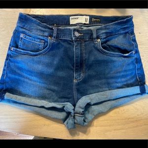 Garage High Waist Denim Shorts